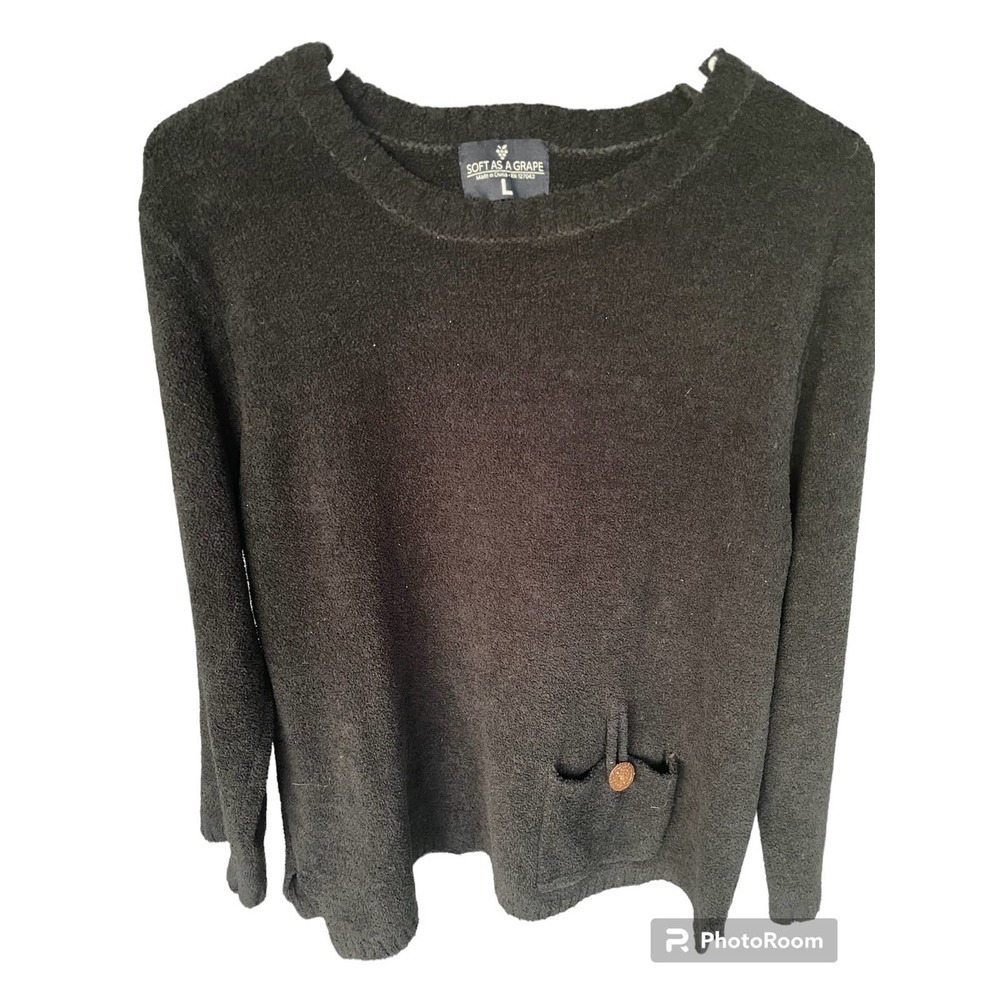 Women’s Soft as‎ a Grape Black Sweater
